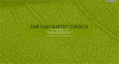 Desktop Screenshot of fairoaksbaptist.com
